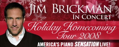Jim Brickman concert banner